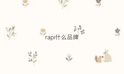 rapi什么品牌(rap是什么品牌)