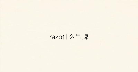 razo什么品牌