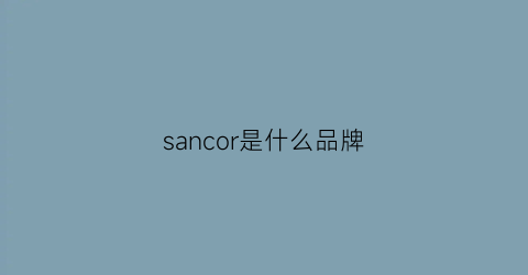 sancor是什么品牌(corporesano品牌)