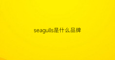 seagulls是什么品牌(seahawks是什么品牌)