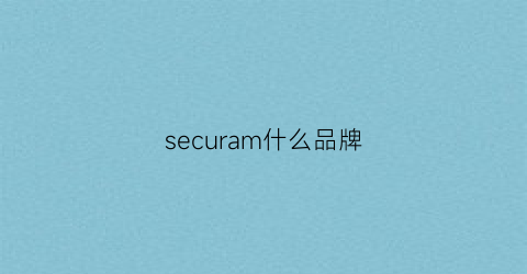 securam什么品牌(seriase什么牌子)