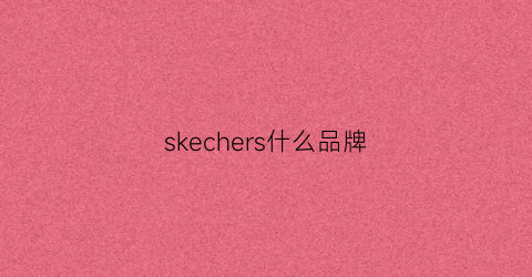 skechers什么品牌(skechers牌子怎么样)