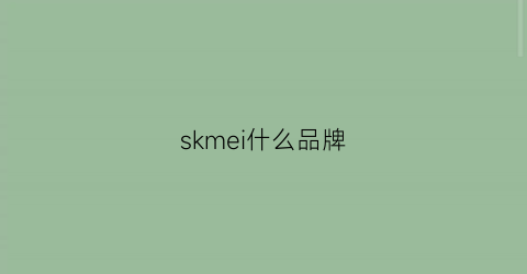 skmei什么品牌(skm是什么牌子)