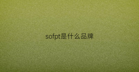 sofpt是什么品牌