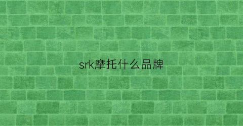 srk摩托什么品牌(srk600摩托车)