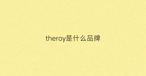 theroy是什么品牌