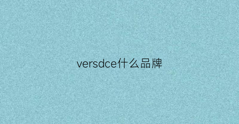 versdce什么品牌