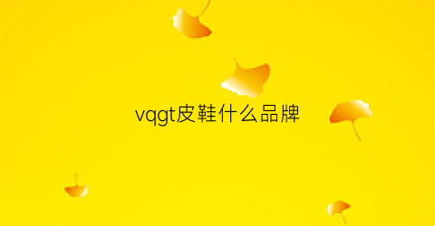 vqgt皮鞋什么品牌(皮鞋v是什么牌子)