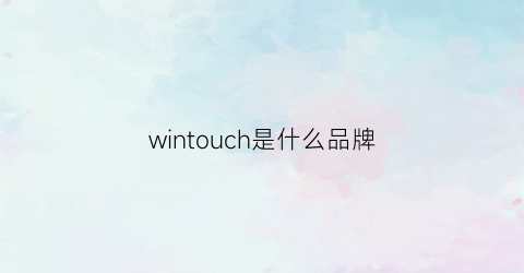 wintouch是什么品牌
