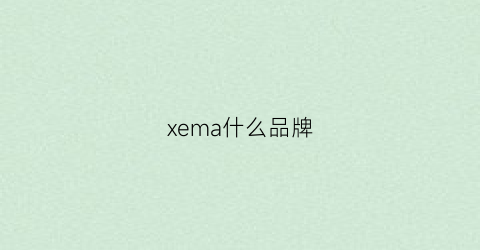 xema什么品牌(xm是什么品牌)