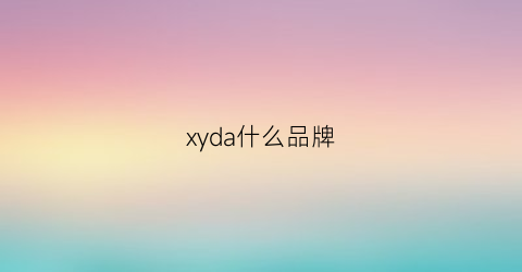 xyda什么品牌(xyi是什么品牌)