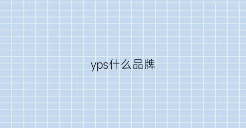 yps什么品牌(ysp是什么品牌缩写)