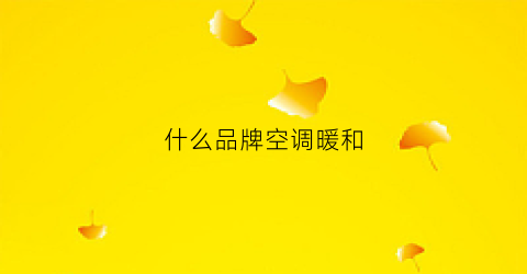 什么品牌空调暖和(哪个空调制热最好)