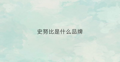 史努比是什么品牌(史努比是品牌衣服吗)