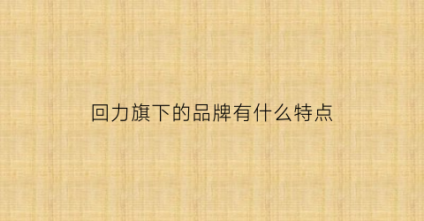 回力旗下的品牌有什么特点(朝鲜欧盟)