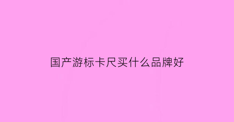 国产游标卡尺买什么品牌好(10大游标卡尺品牌)