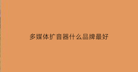 多媒体扩音器什么品牌最好(多媒体教室扩音器)