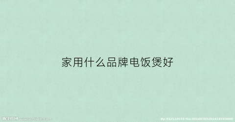 家用什么品牌电饭煲好(家用电饭煲买什么牌子经济实惠)