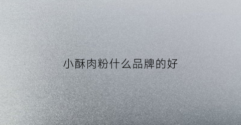 小酥肉粉什么品牌的好(小酥肉粉多少钱一袋)