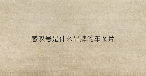 感叹号是什么品牌的车图片(感叹号标志的是什么车)