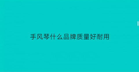 手风琴什么品牌质量好耐用(手风琴什么品牌质量好耐用又实惠)