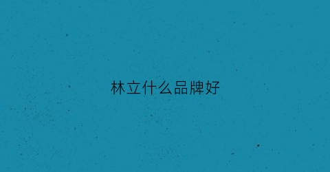 林立什么品牌好(林立电器有限公司)