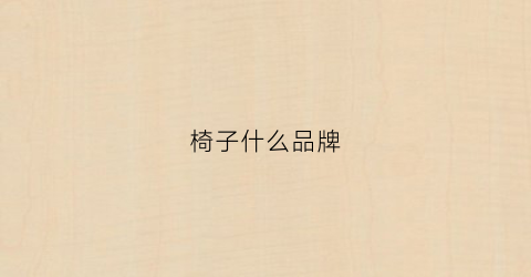 椅子什么品牌(小学生椅子什么品牌好)