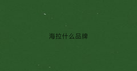 海拉什么品牌(ml海拉)