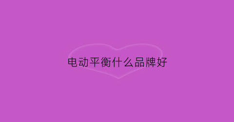 电动平衡什么品牌好(电动平衡什么品牌好一点)