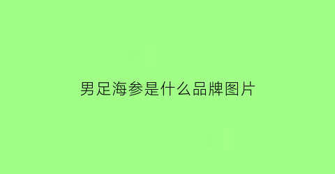 男足海参是什么品牌图片(男足海报)