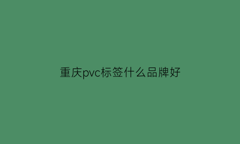 重庆pvc标签什么品牌好(重庆pvc片材材料厂家供应)