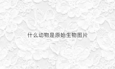 什么动物是原始生物图片(最原始的原生动物)