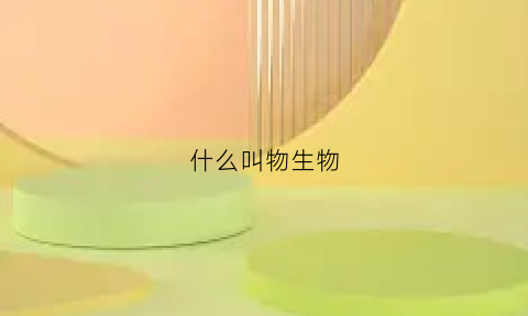 什么叫物生物(什么叫物生物陶瓷盘)