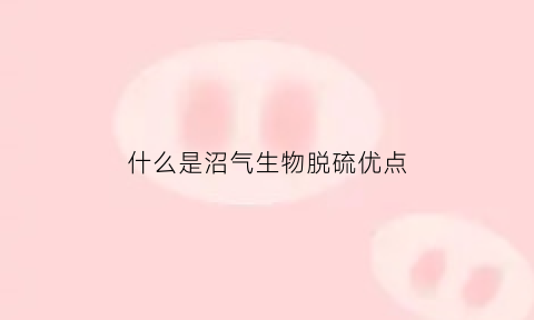 什么是沼气生物脱硫优点(三种沼气脱硫技术)