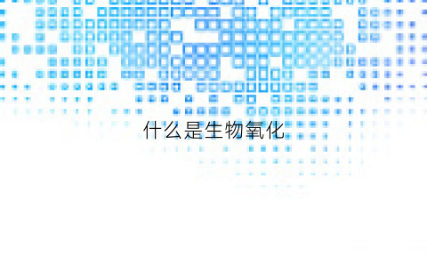 什么是生物氧化(什么是生物氧化呼吸链)