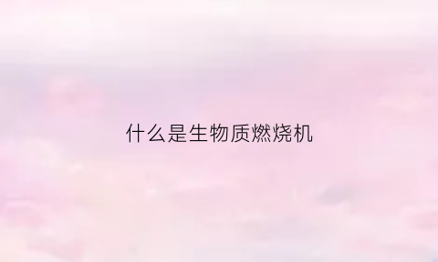 什么是生物质燃烧机(生物质燃烧机结构图片)