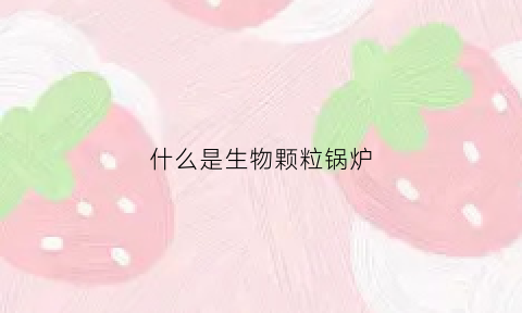 什么是生物颗粒锅炉