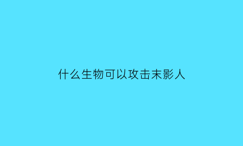 什么生物可以攻击末影人(怎么攻击末影人)