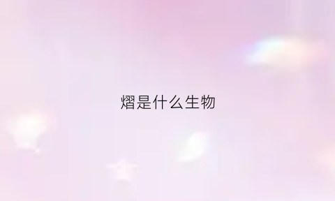 熠是什么生物(熠是什么属性)