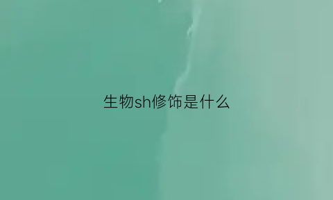 生物sh修饰是什么