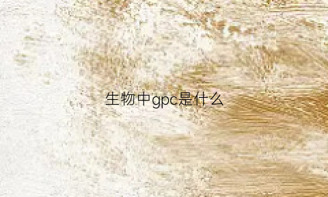 生物中gpc是什么(gpcr生物)