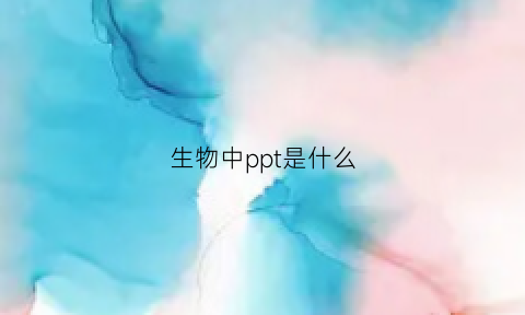 生物中ppt是什么