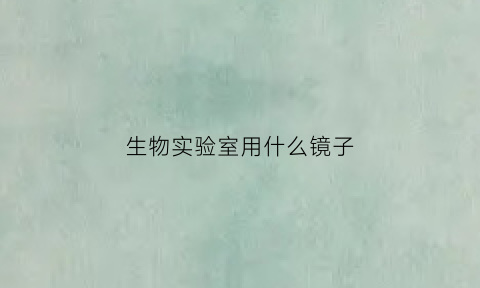 生物实验室用什么镜子(生物实验室用什么镜子好)