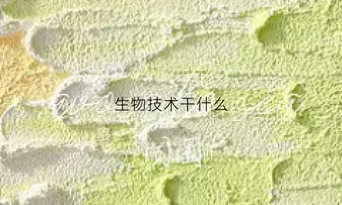 生物技术干什么(生物技术一般出来干什么)