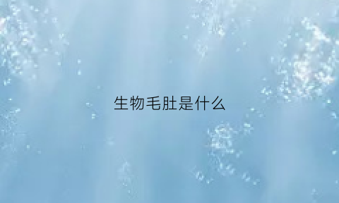 生物毛肚是什么(生态毛肚)