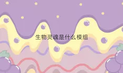 生物灵魂是什么模组