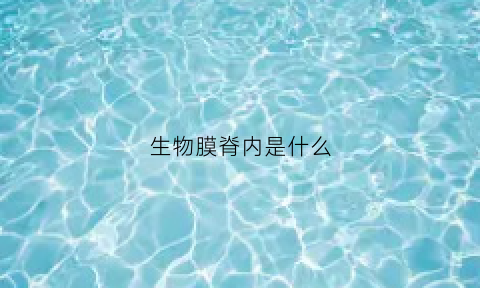 生物膜脊内是什么(什么叫做生物膜)