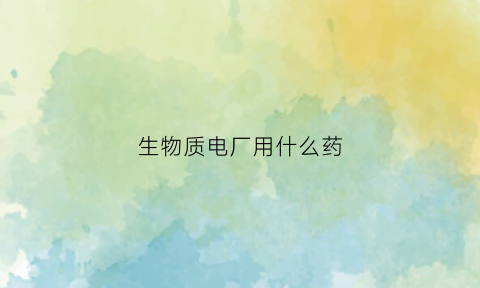 生物质电厂用什么药(生物质电厂最新政策)