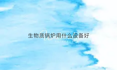 生物质锅炉用什么设备好(生物质锅炉的优缺点)