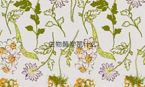 生物酶学是什么(生物酶学是什么专业)